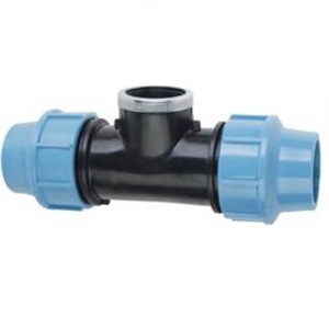 Female BSP Tee Elysee compression water fitting 